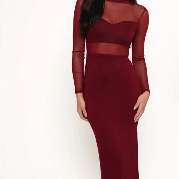 FARROW LONG SLEEVEMIDI
DRESS - WINE - Picture 4 of 8